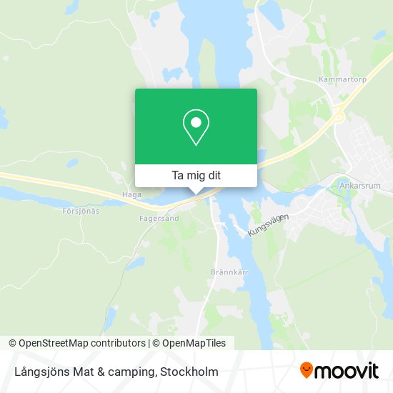 Långsjöns Mat & camping karta