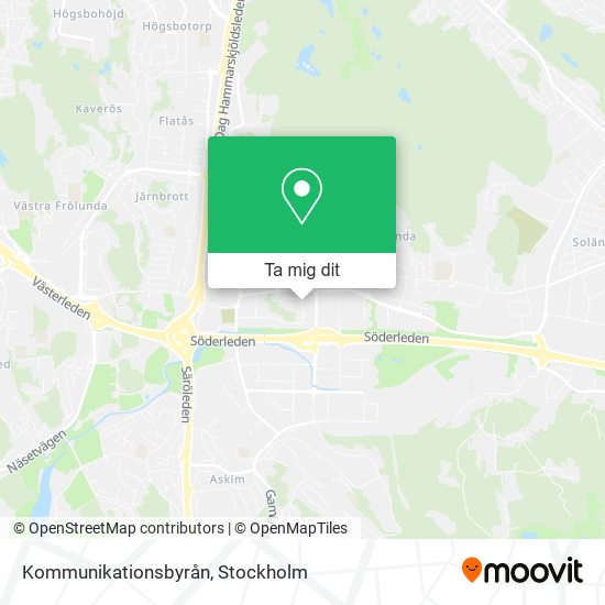 Kommunikationsbyrån karta