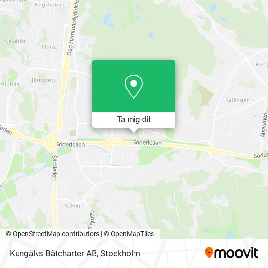 Kungälvs Båtcharter AB karta