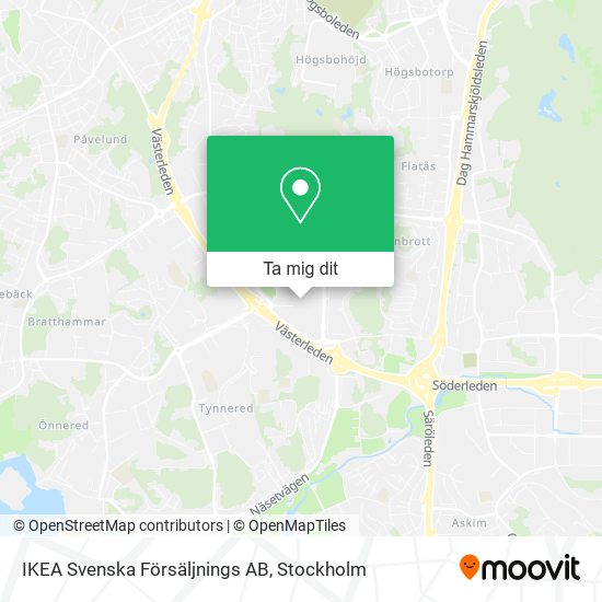 IKEA Svenska Försäljnings AB karta