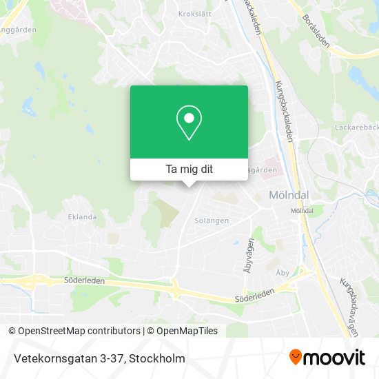 Vetekornsgatan 3-37 karta