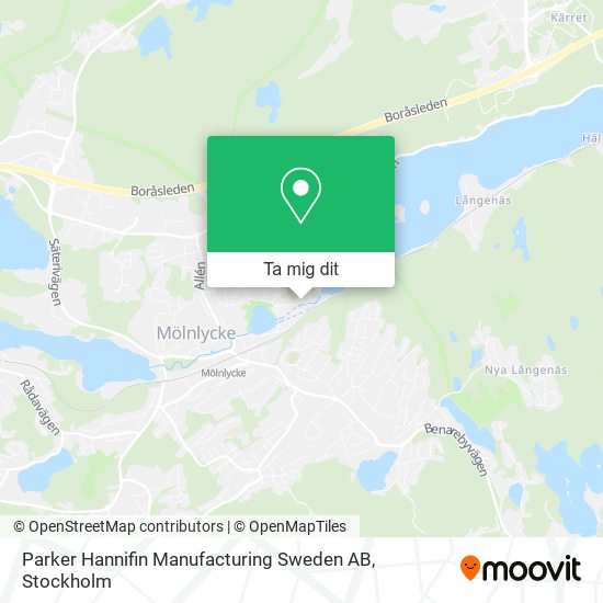 Parker Hannifin Manufacturing Sweden AB karta