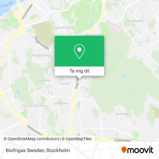 Biofrigas Sweden karta