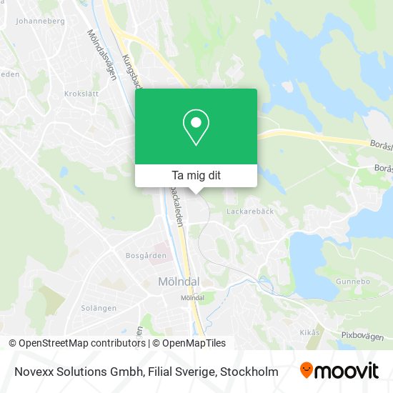 Novexx Solutions Gmbh, Filial Sverige karta
