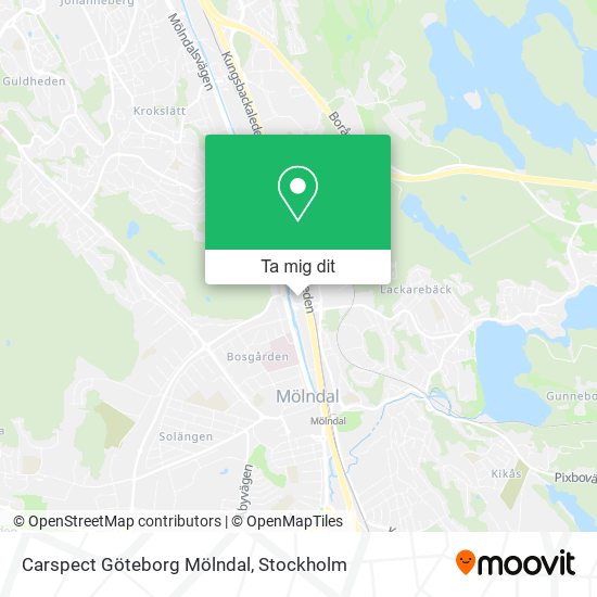 Carspect Göteborg Mölndal karta