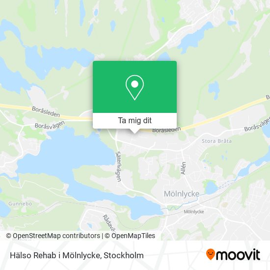 Hälso Rehab i Mölnlycke karta