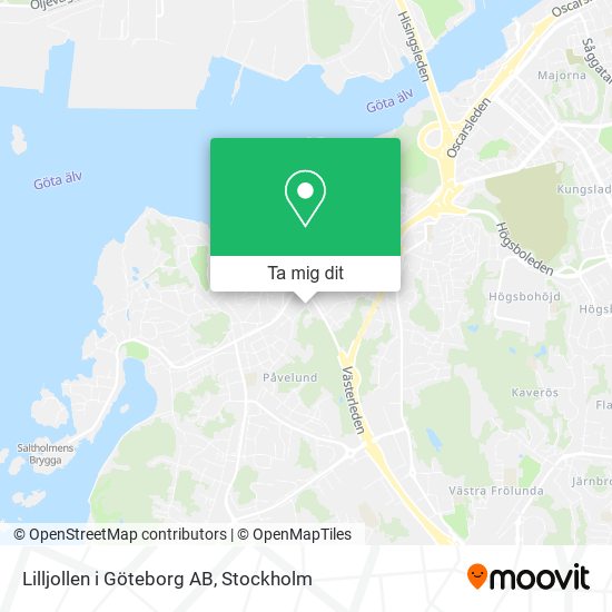 Lilljollen i Göteborg AB karta