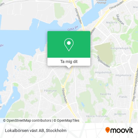 Lokalbörsen väst AB karta