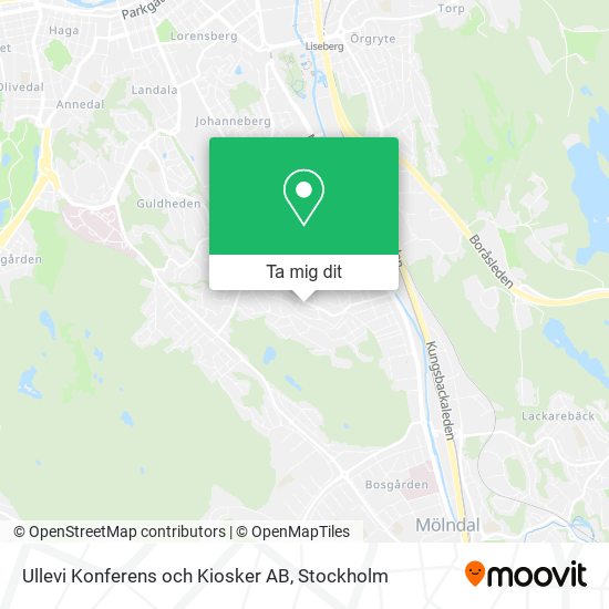 Ullevi Konferens och Kiosker AB karta