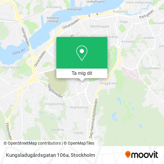 Kungsladugårdsgatan 106a karta