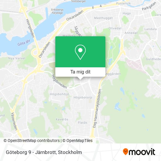 Göteborg 9 - Järnbrott karta