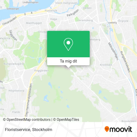 Floristservice karta