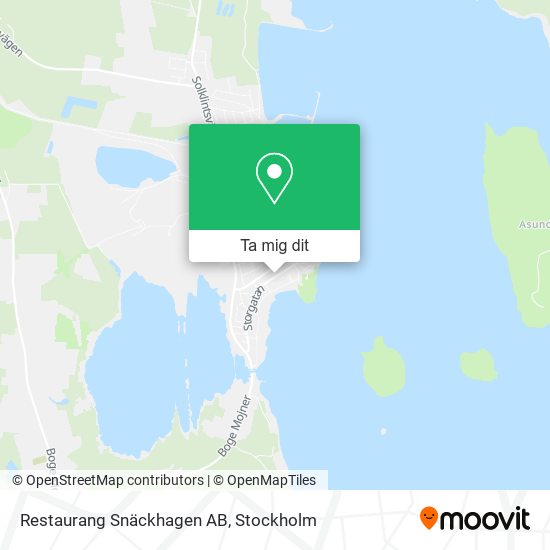 Restaurang Snäckhagen AB karta