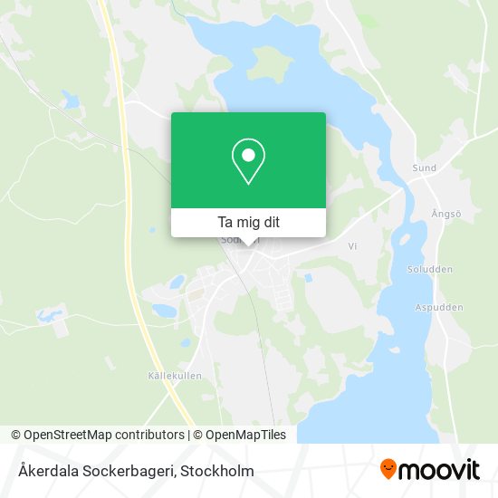 Åkerdala Sockerbageri karta