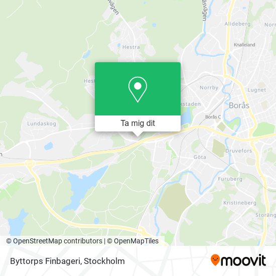 Byttorps Finbageri karta