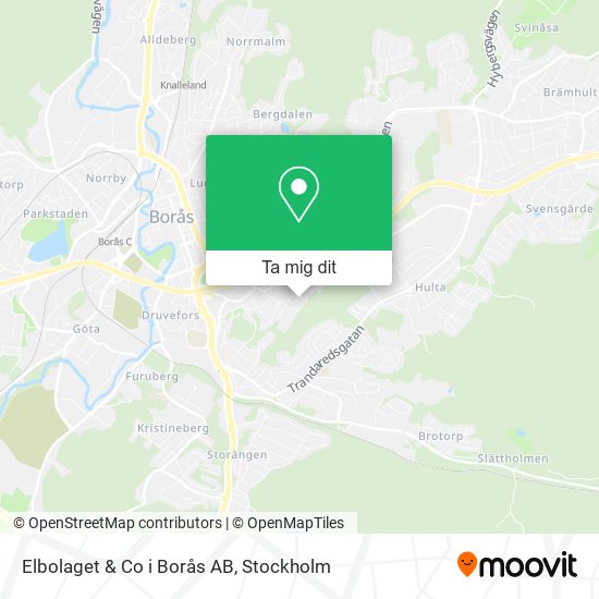 Elbolaget & Co i Borås AB karta
