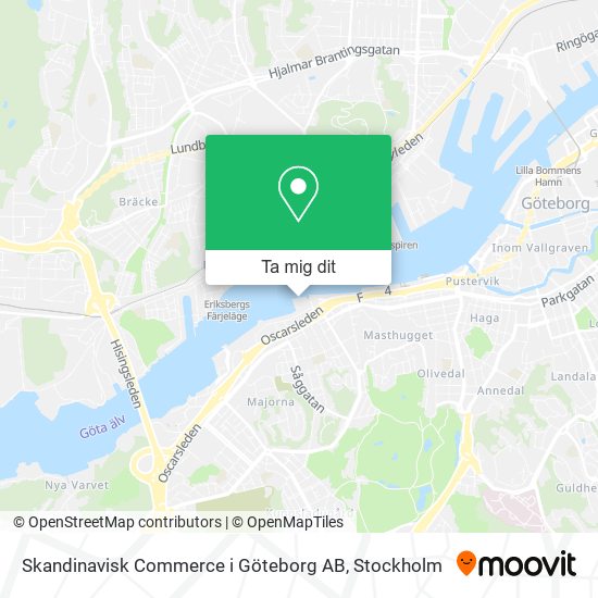 Skandinavisk Commerce i Göteborg AB karta