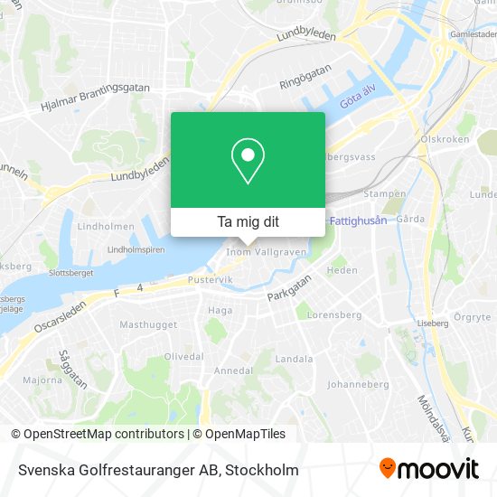 Svenska Golfrestauranger AB karta