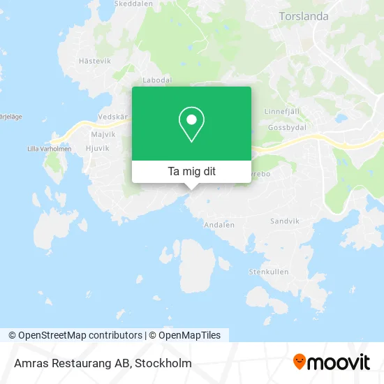 Amras Restaurang AB karta