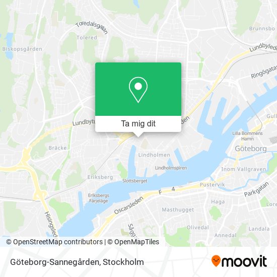Göteborg-Sannegården karta