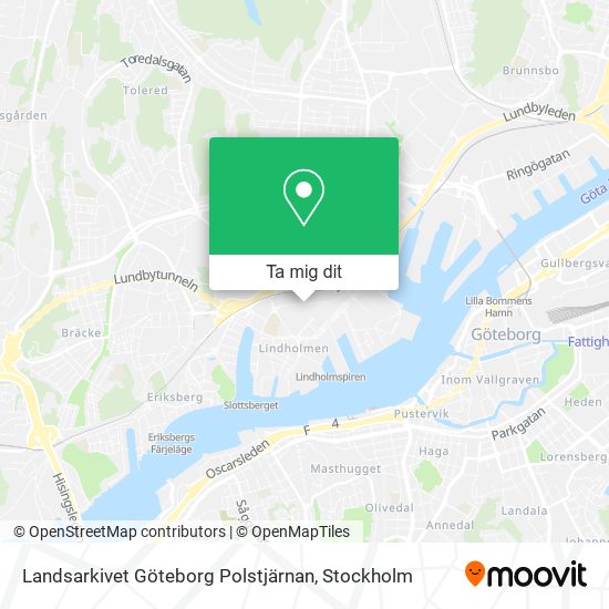 Landsarkivet Göteborg Polstjärnan karta