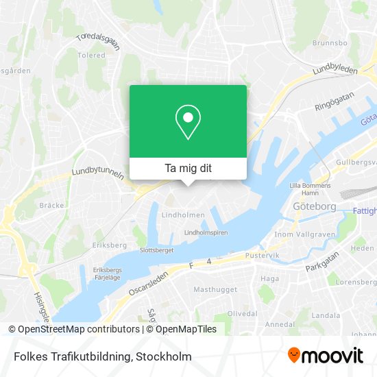 Folkes Trafikutbildning karta