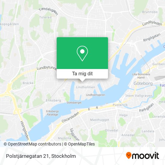 Polstjärnegatan 21 karta