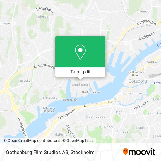 Gothenburg Film Studios AB karta