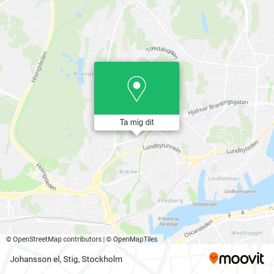Johansson el, Stig karta