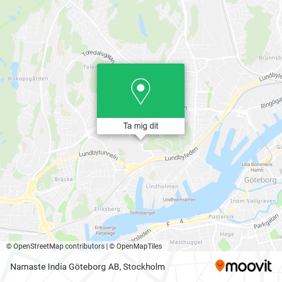 Namaste India Göteborg AB karta