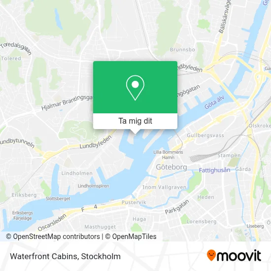 Waterfront Cabins karta