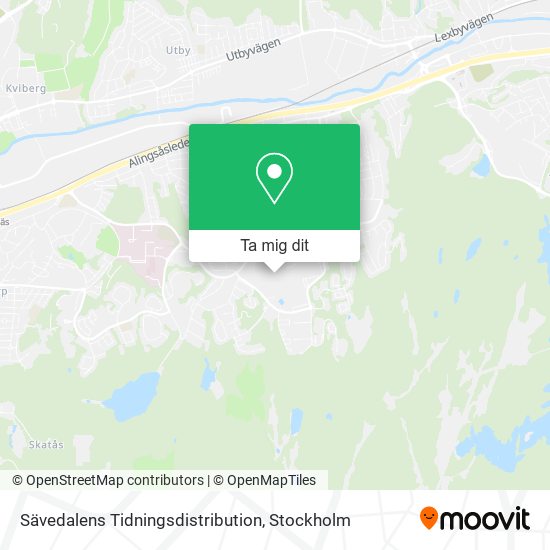 Sävedalens Tidningsdistribution karta