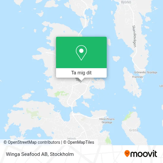 Winga Seafood AB karta