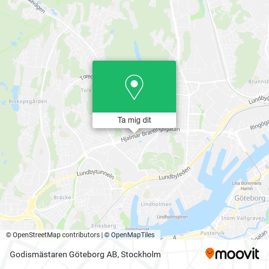 Godismästaren Göteborg AB karta