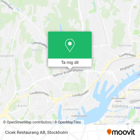 Cicek Restaurang AB karta