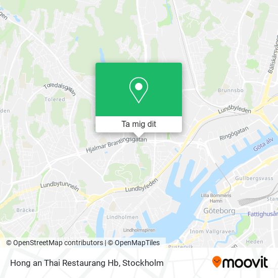 Hong an Thai Restaurang Hb karta