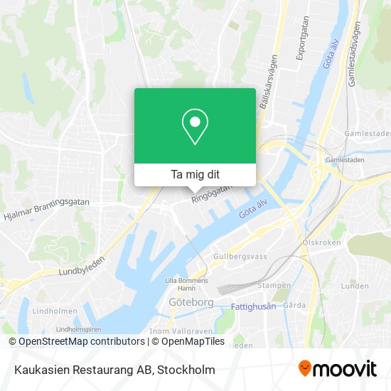 Kaukasien Restaurang AB karta