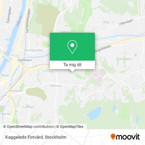 Kaggeleds Fotvård karta