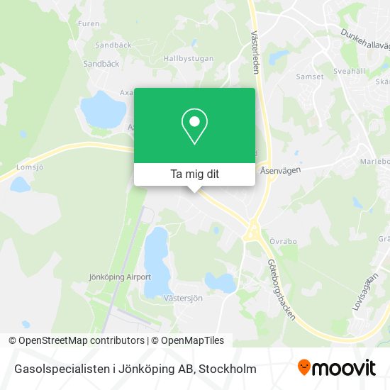 Gasolspecialisten i Jönköping AB karta