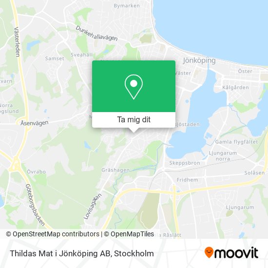 Thildas Mat i Jönköping AB karta