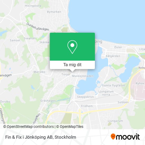 Fin & Fix i Jönköping AB karta
