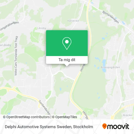 Delphi Automotive Systems Sweden karta
