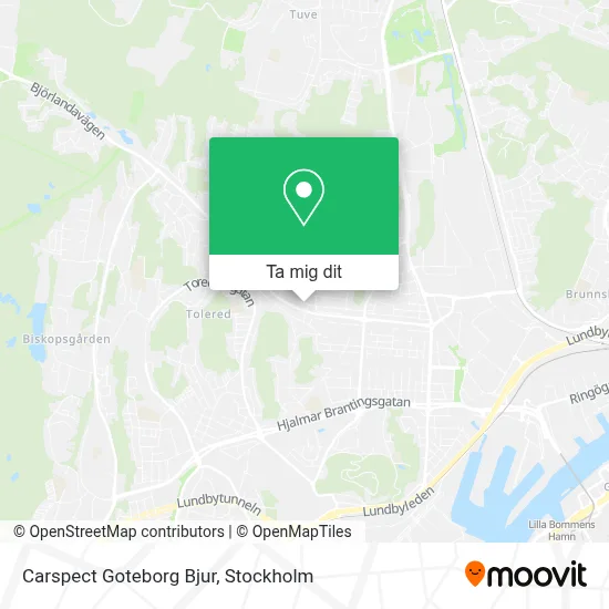 Carspect Goteborg Bjur karta