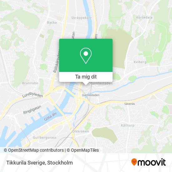Tikkurila Sverige karta