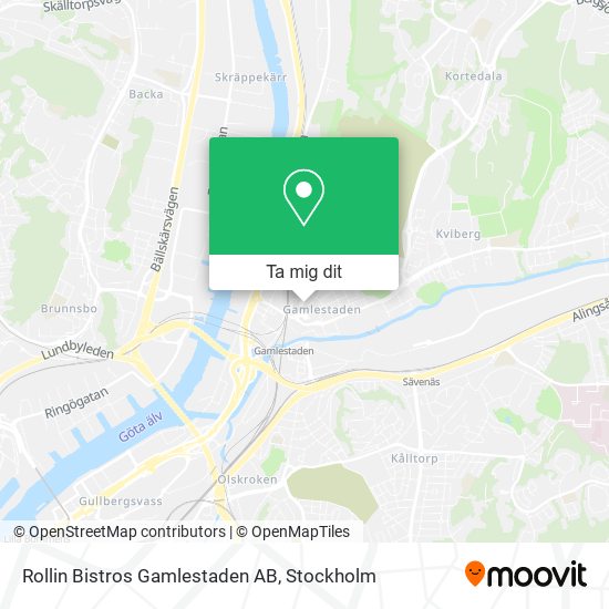 Rollin Bistros Gamlestaden AB karta