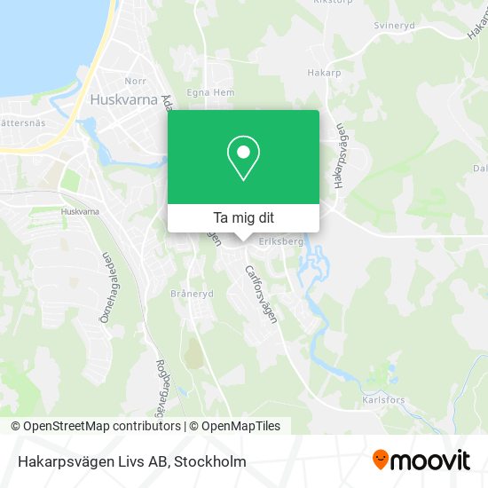 Hakarpsvägen Livs AB karta