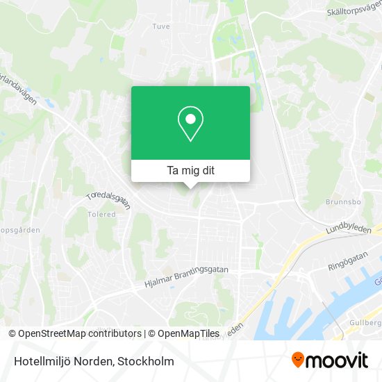 Hotellmiljö Norden karta