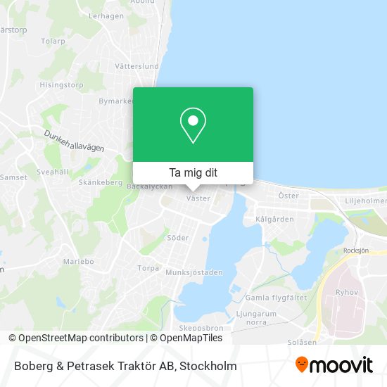 Boberg & Petrasek Traktör AB karta