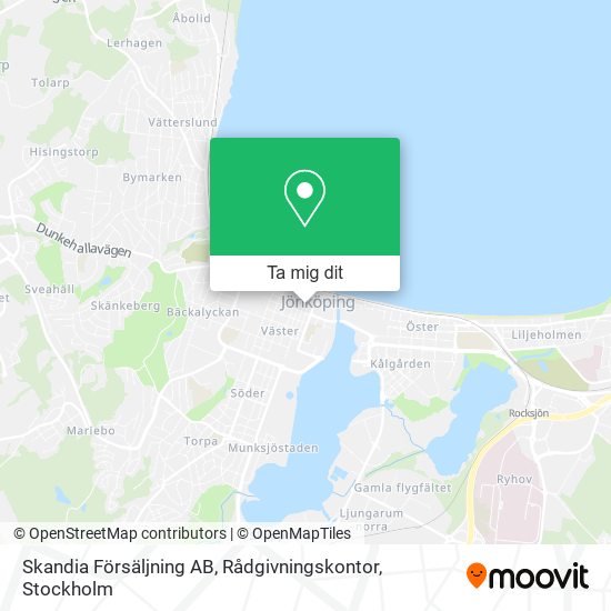 Skandia Försäljning AB, Rådgivningskontor karta