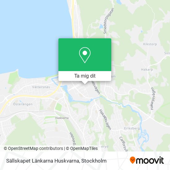 Sällskapet Länkarna Huskvarna karta